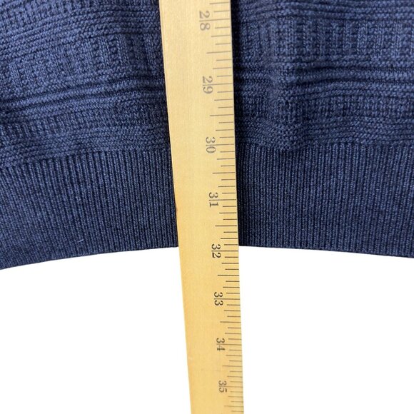 Vtg Cutter & Buck Sweater Vest Men XXL Navy V-Neck Sleeveless Cotton USA Made - Picture 9 of 9